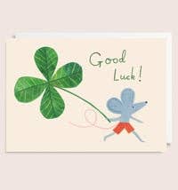 Lucky Mouse Good Luck Card