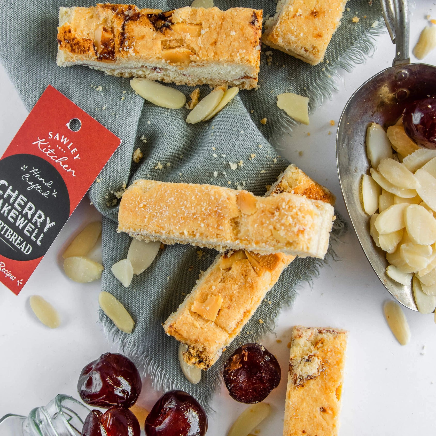 Cherry Bakewell Shortbread