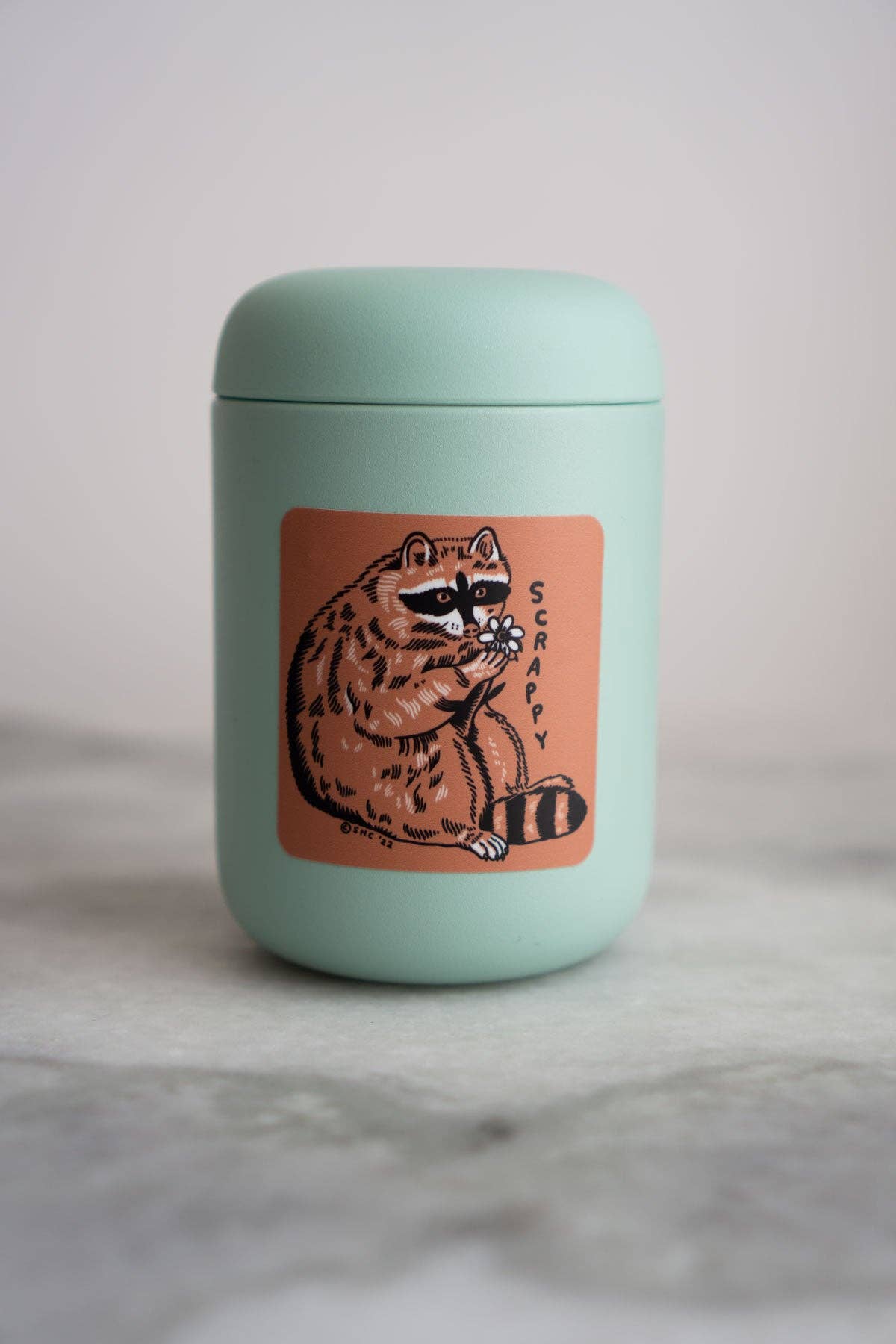 Scrappy Raccoon Vinyl Sticker