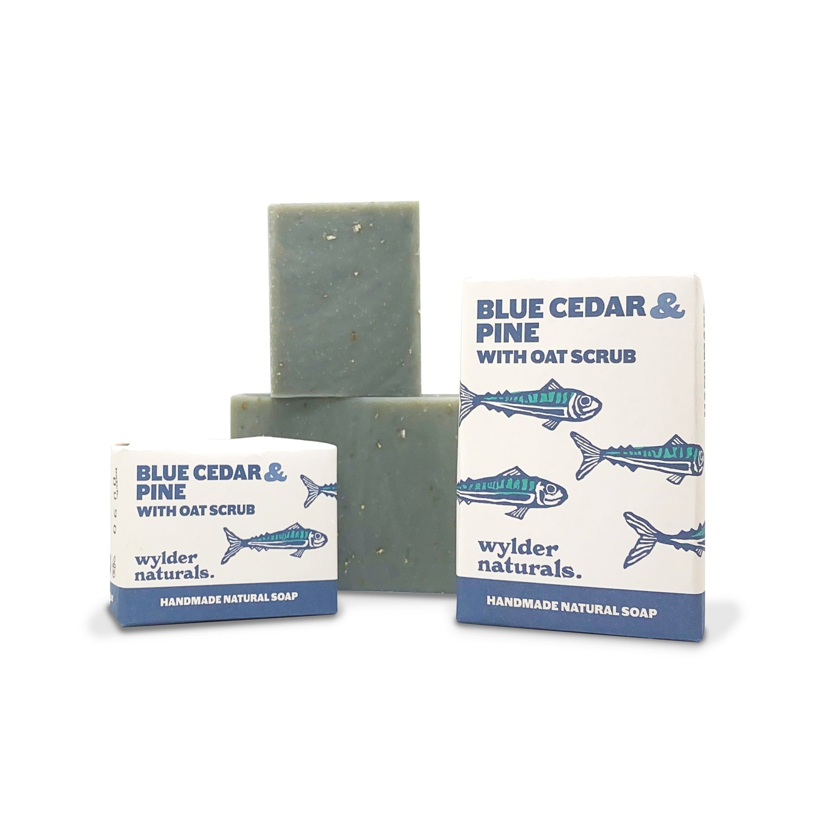 Blue Cedar & Pine With Oats Seed Soap