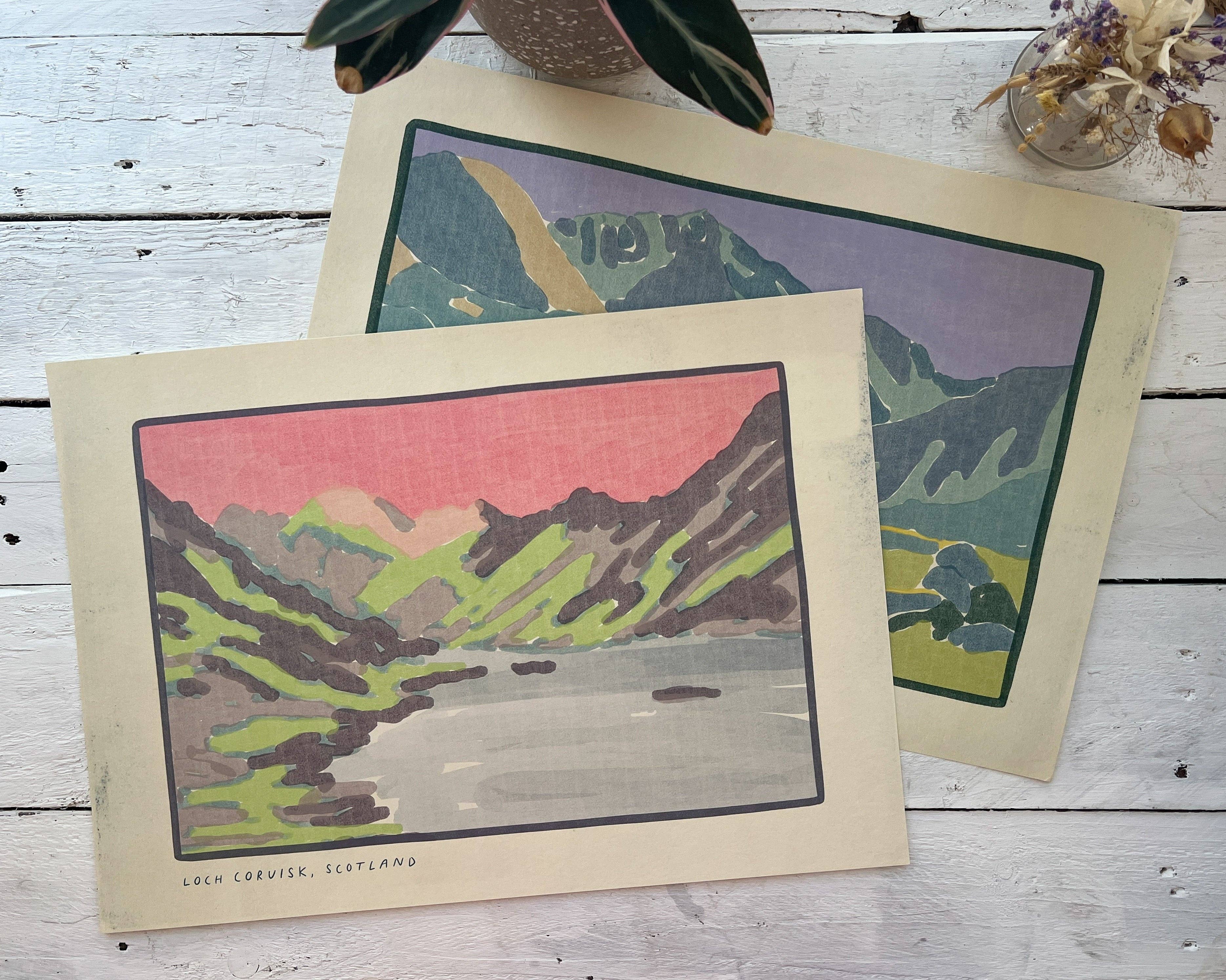 Loch Coruisk, Isle of Skye, Scotland Art Print - A4