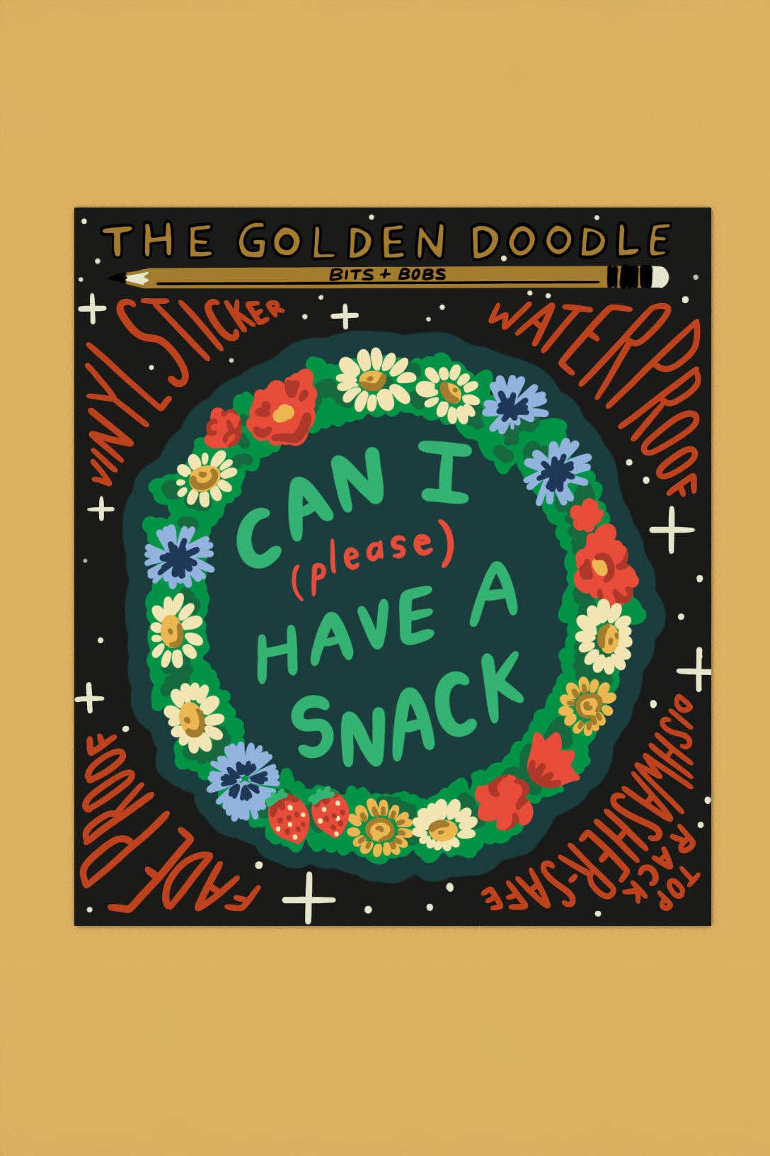 Can I Have A Snack Vinyl Sticker