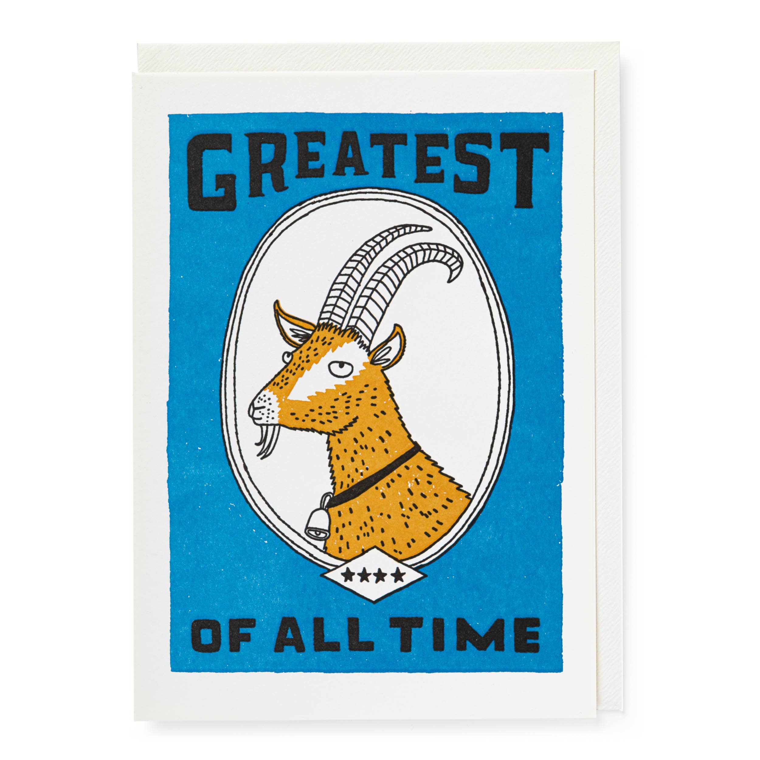 Greatest of All Time Letterpress Card
