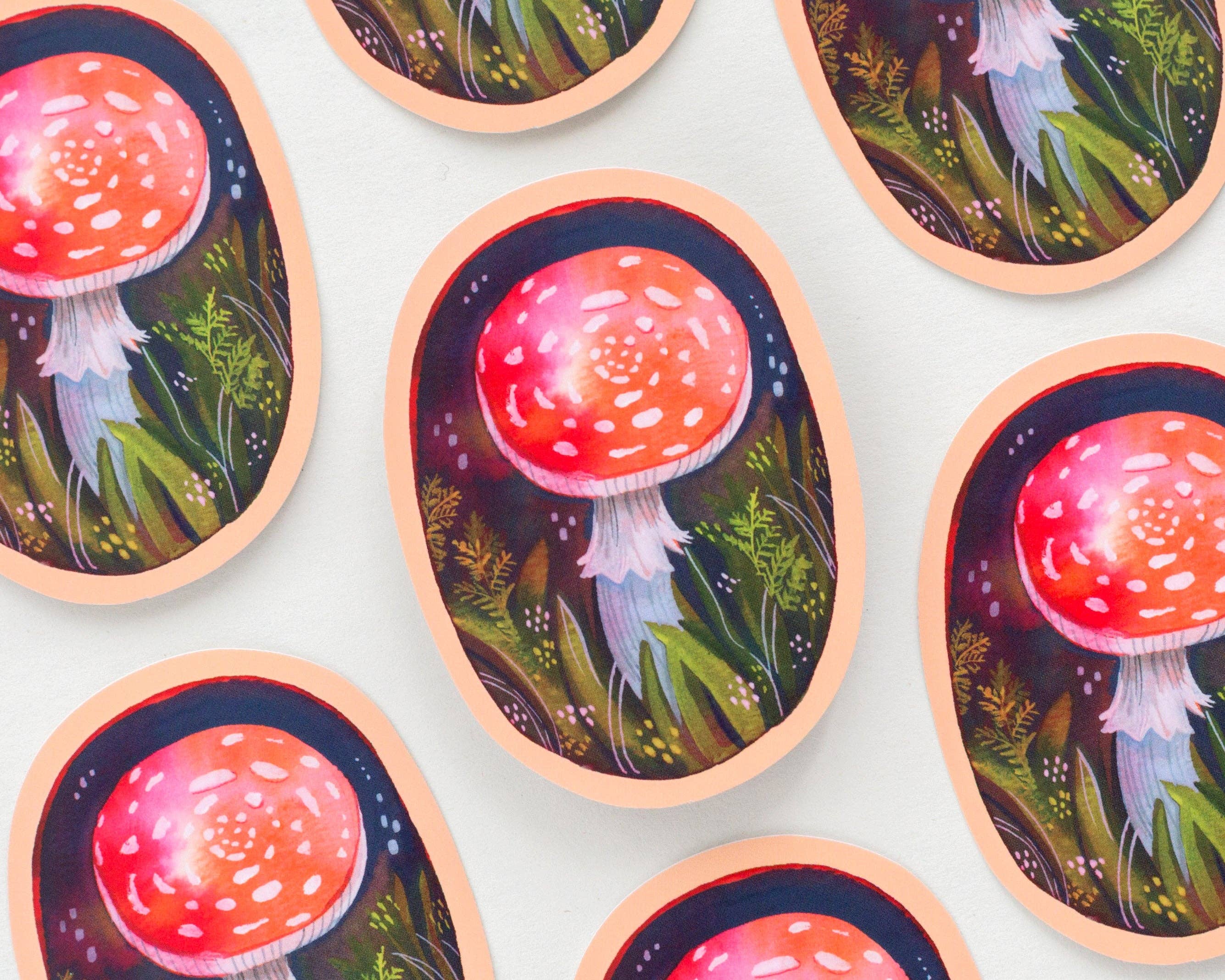 Mushroom Vinyl Sticker