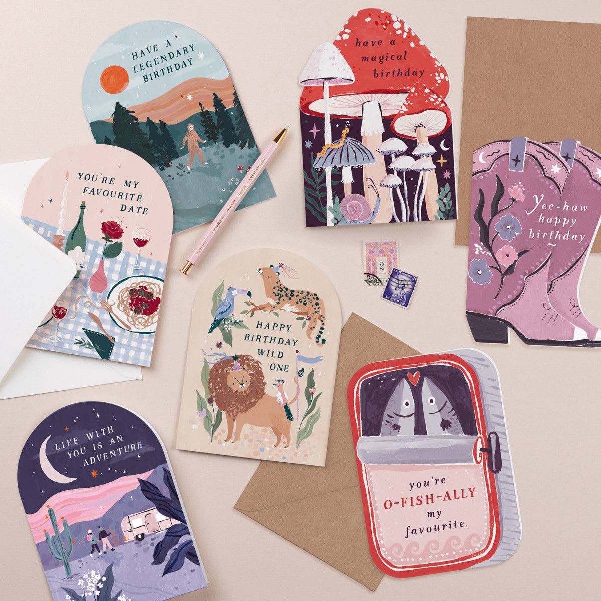 Sardines You're My Favourite Die-Cut Card