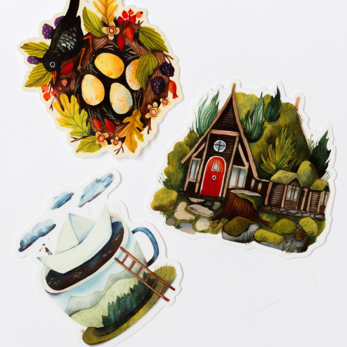 Mossy Cottage Vinyl Sticker