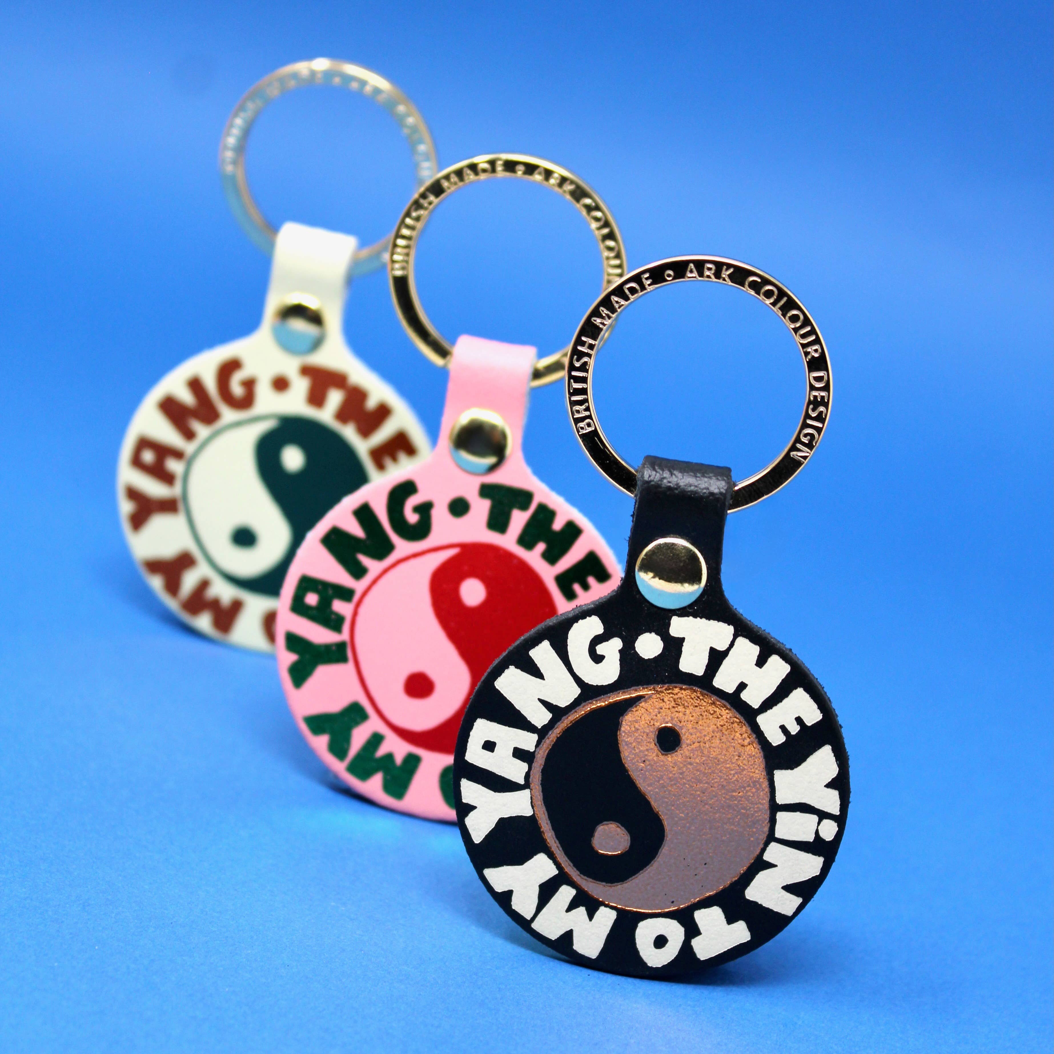 Yin & Yang Key Fob - Black