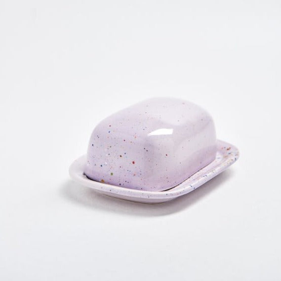 Lilac Party Butter Dish