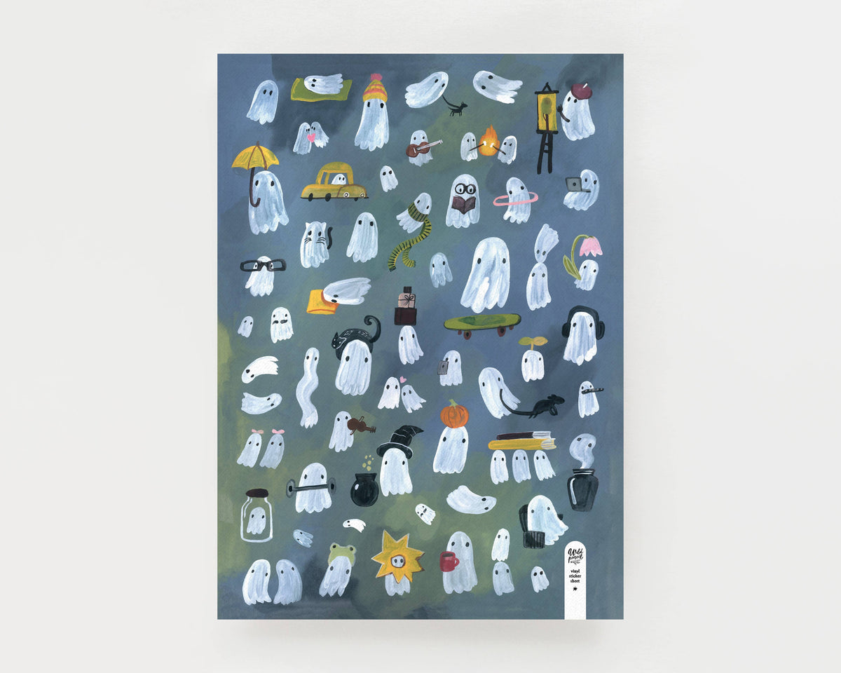 Ghosts Vinyl Sticker Sheet