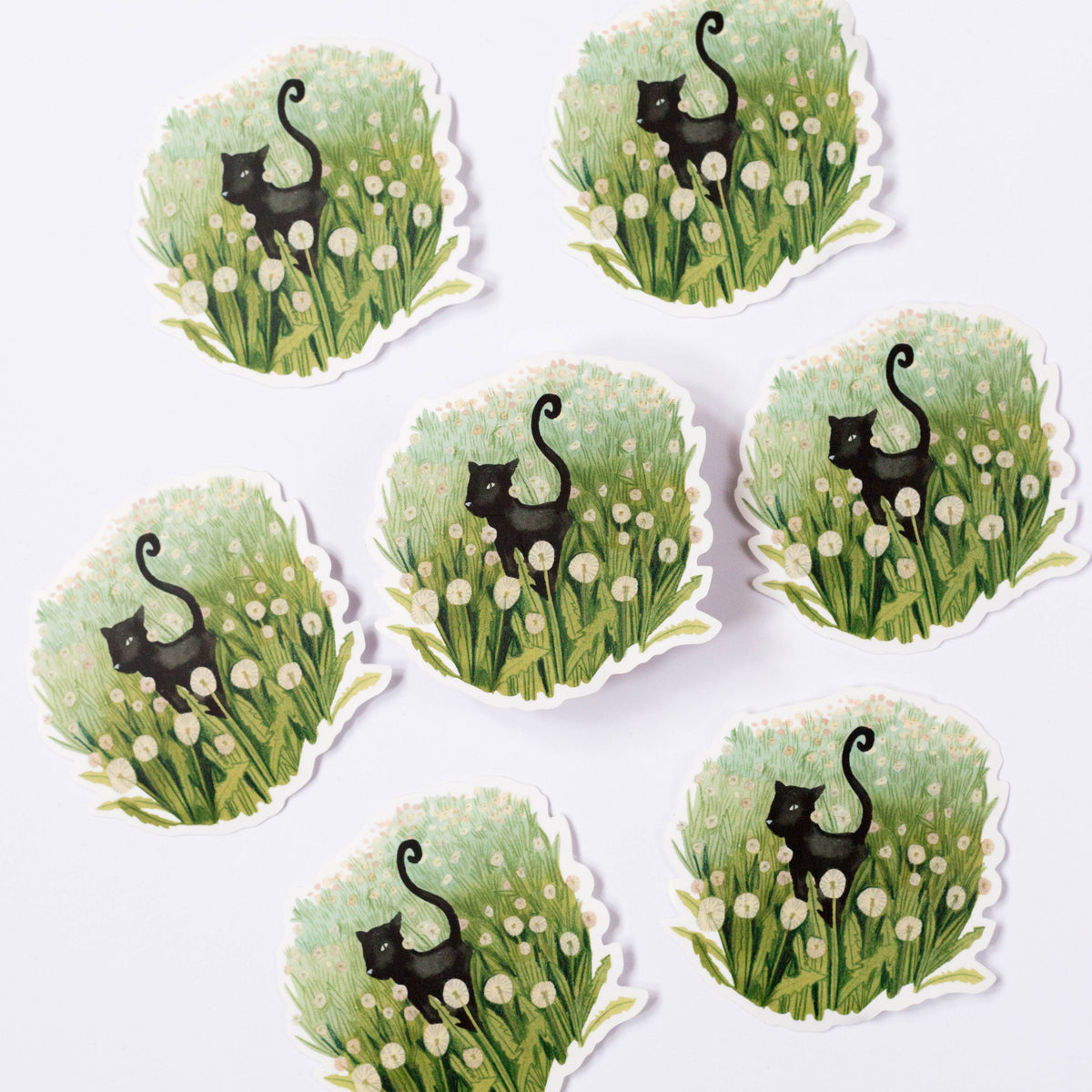 Black Cat Vinyl Sticker