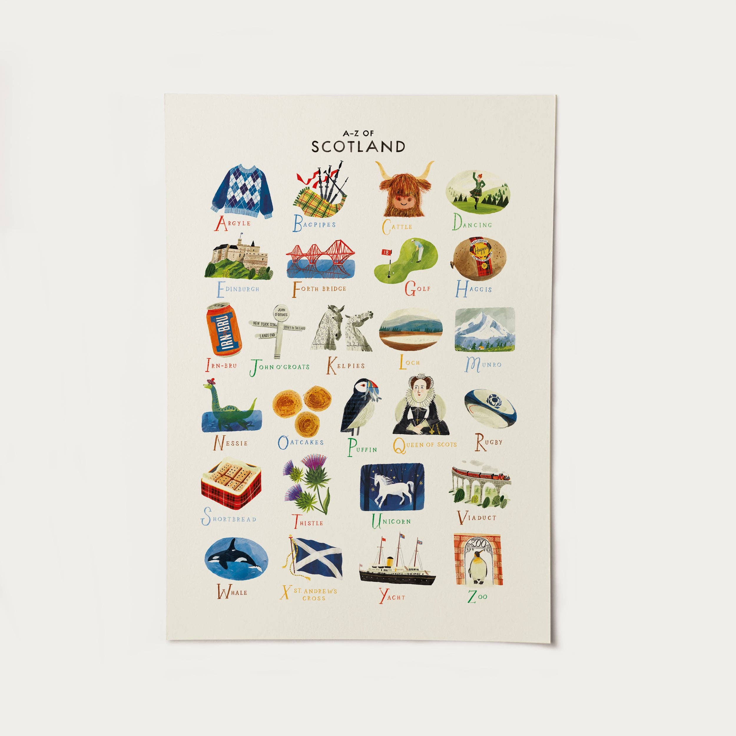 A-Z Scotland A3 Print