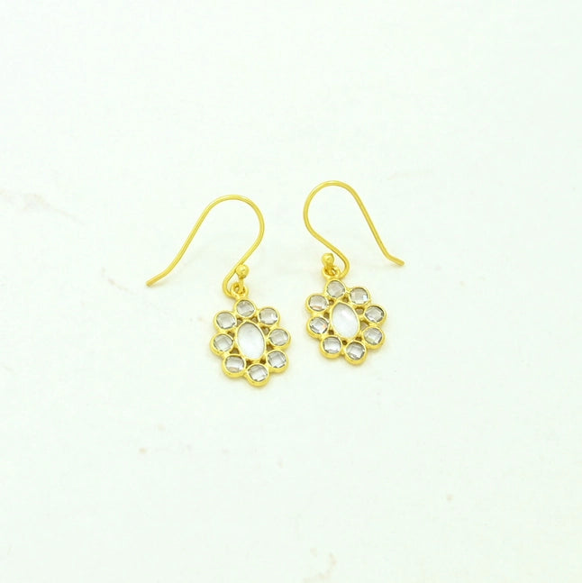 Polly Drop Earrings With Crystal