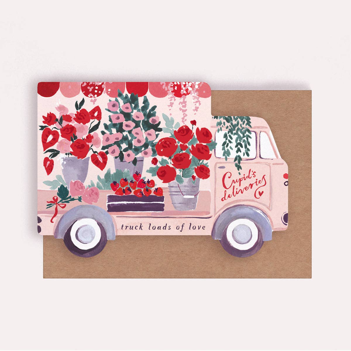 Truck Loads of Love Valentine's Day Card