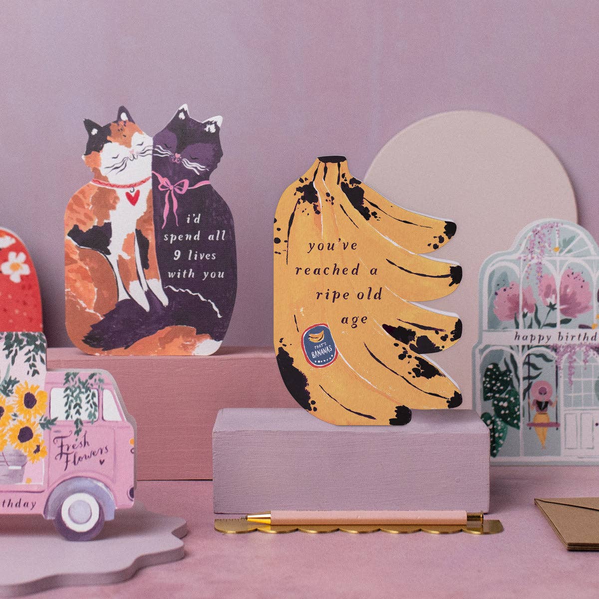 Ripe Bananas Birthday Card