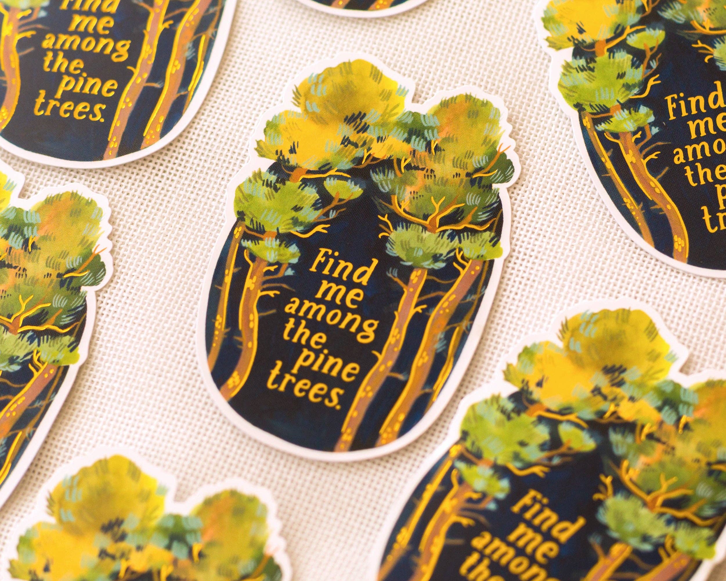 The Pines Foiled Vinyl Sticker