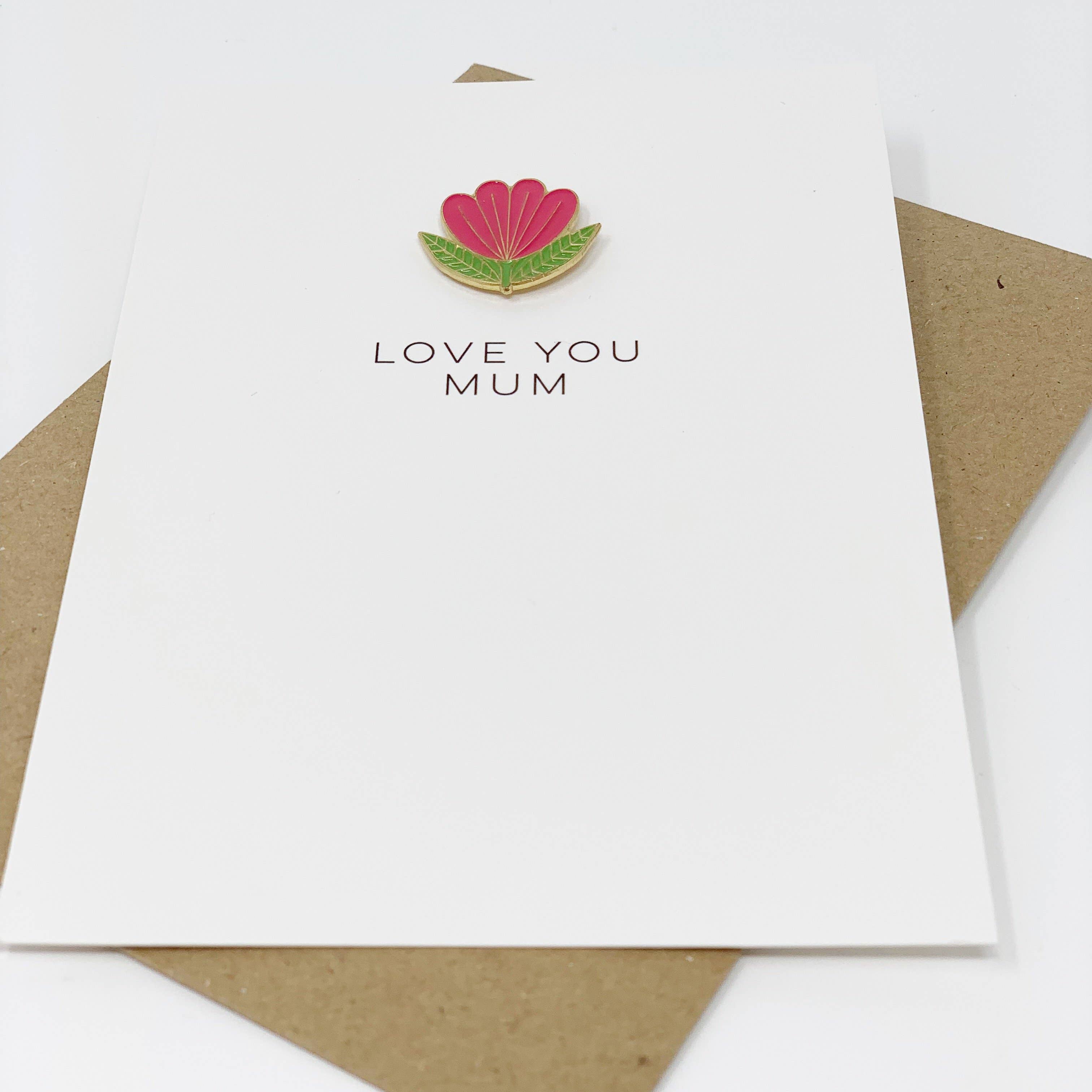 Mother's Day Folk Pin Card