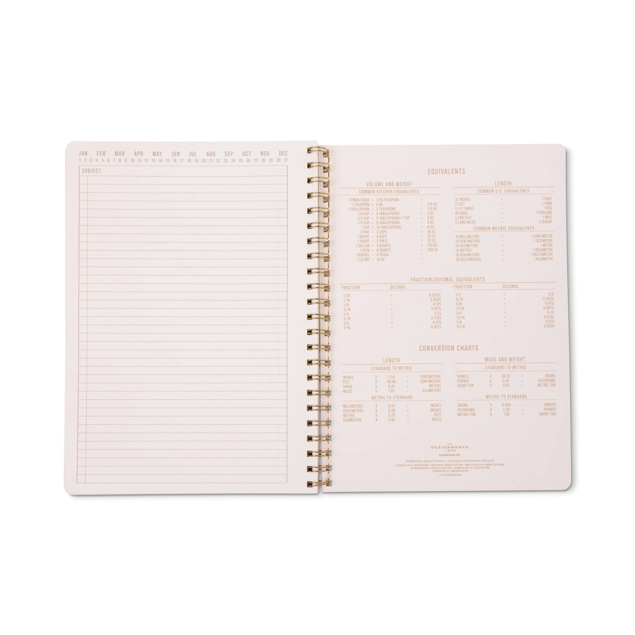 Tulip A4 Twin Wire Notebook - Orange Check