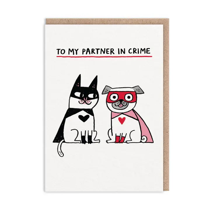 Partner in Crime Costume Card