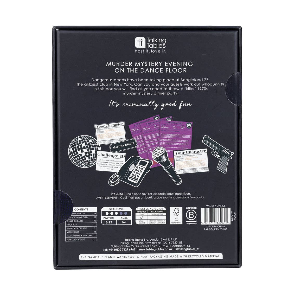 Murder Mystery On The Dance Floor Game