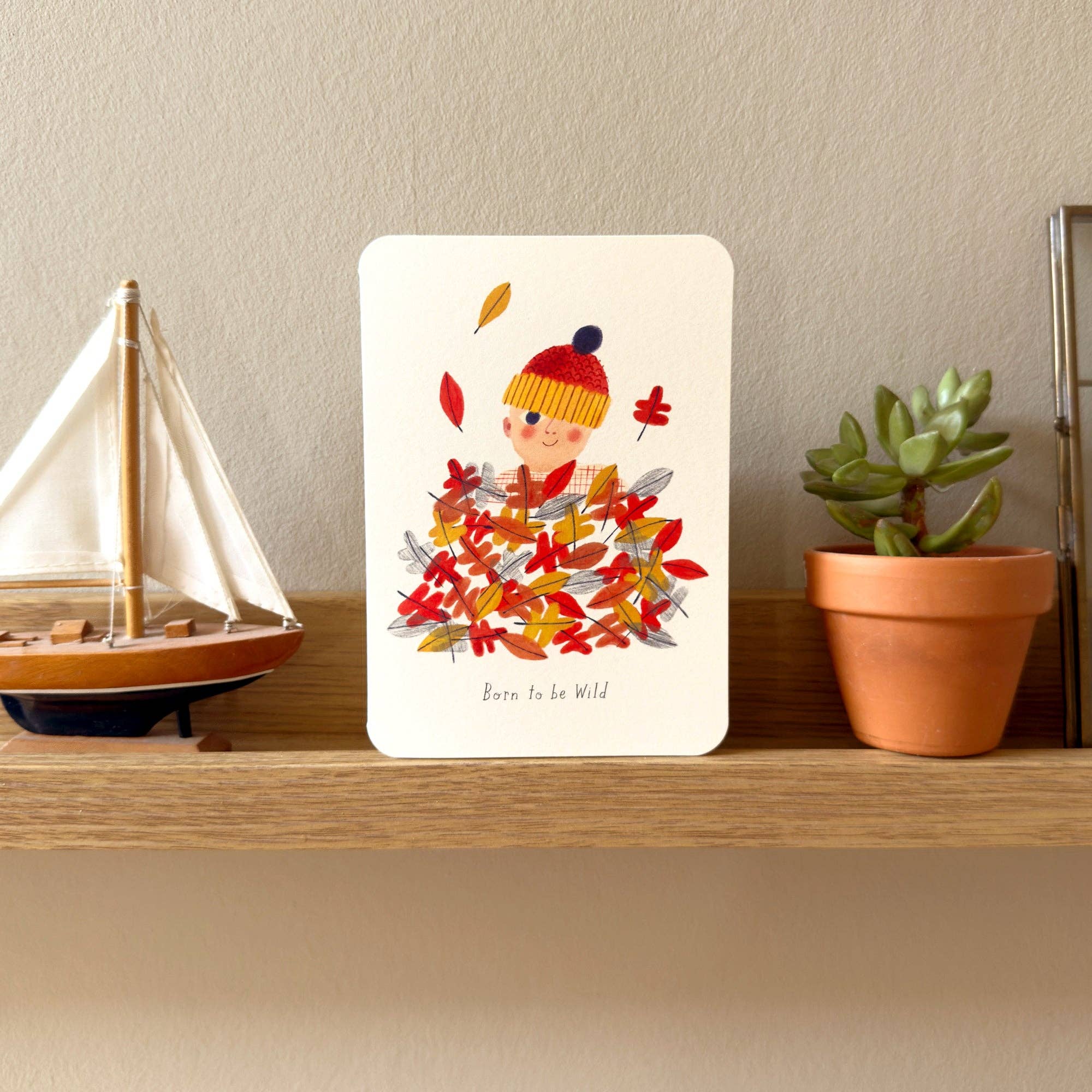 Born To Be Wild Greetings Card