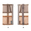 Mesh Book Band Pen Case - Brown
