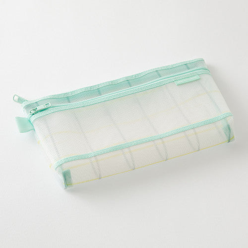 Mesh Pouch - Check Green
