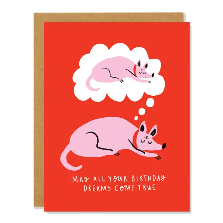 Sleeping Dream Birthday Card