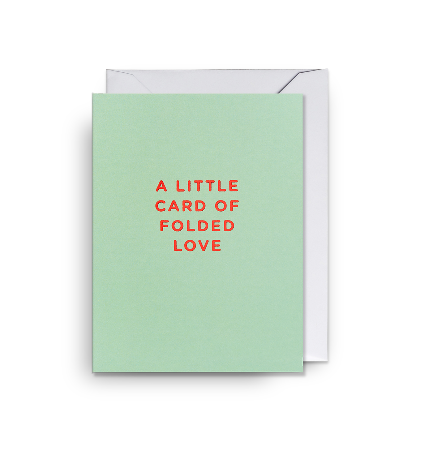 A Little Card of Folded Love Mini Card