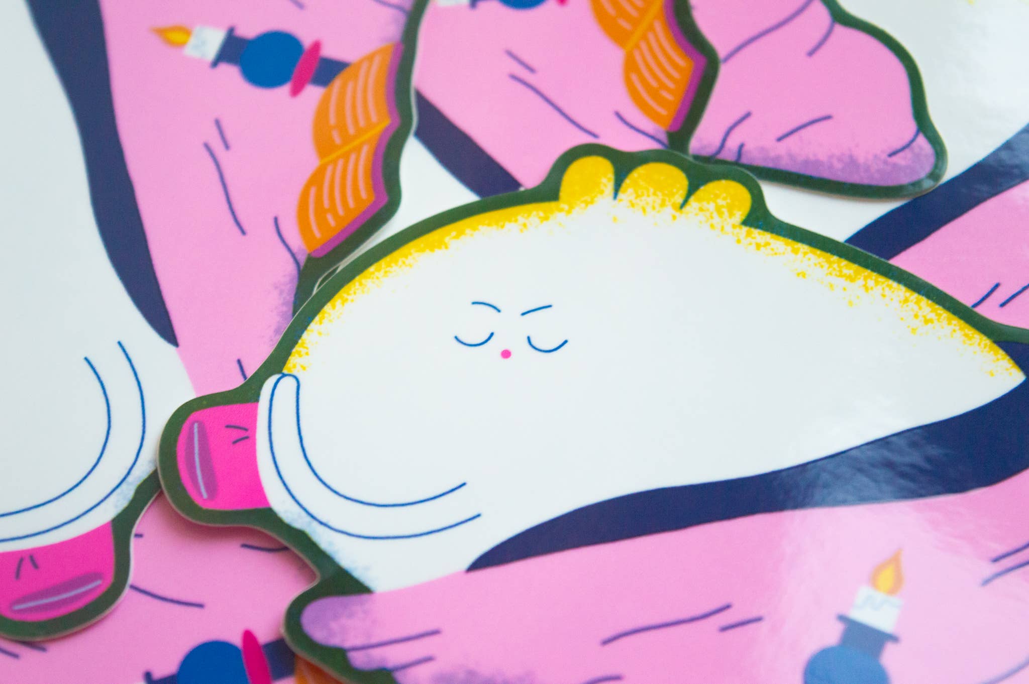 Sleepy Dumpling Sticker