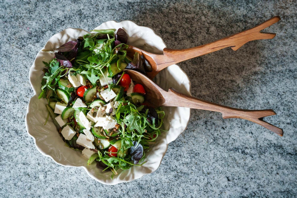 Olive Wood "Branch" Salad Servers