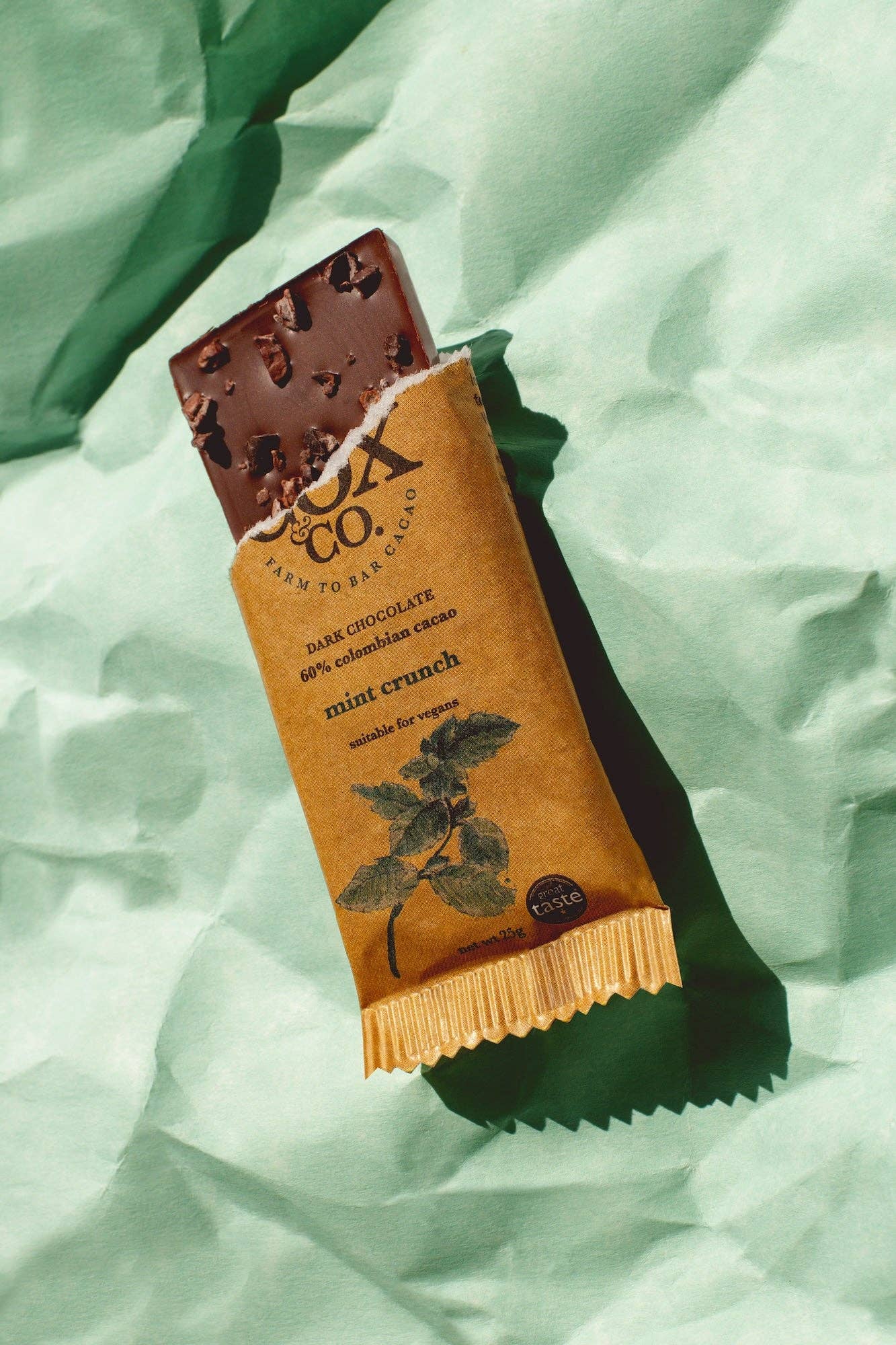 Mint Crunch Dark Chocolate Bar