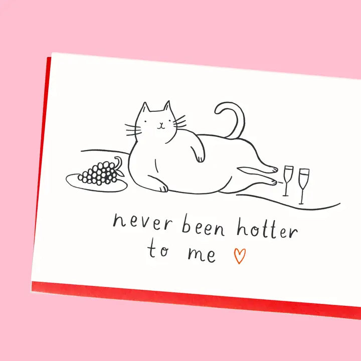 Never Been Hotter Cat Card