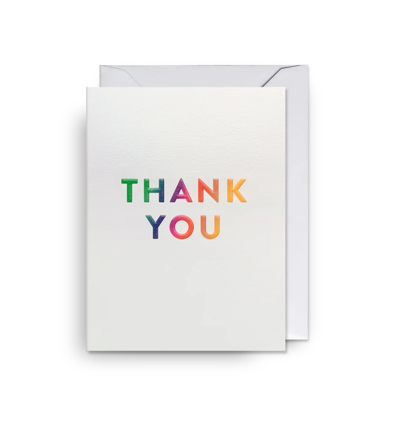 Pack Of Five Thank You Rainbow Mini Cards