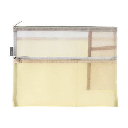 Mesh Pen & Tool Pouch - Beige