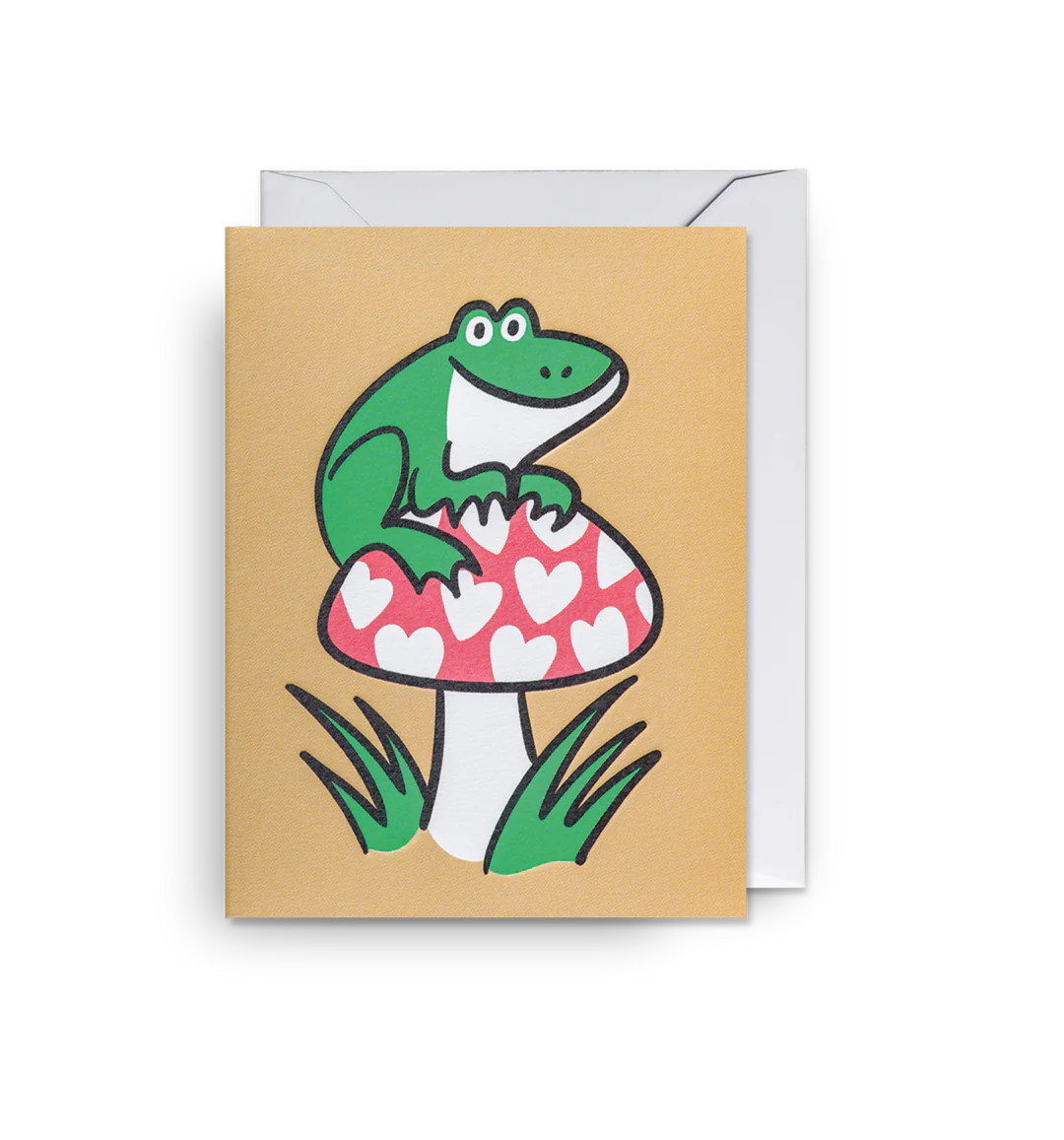 Frog Toadstool Mini Card