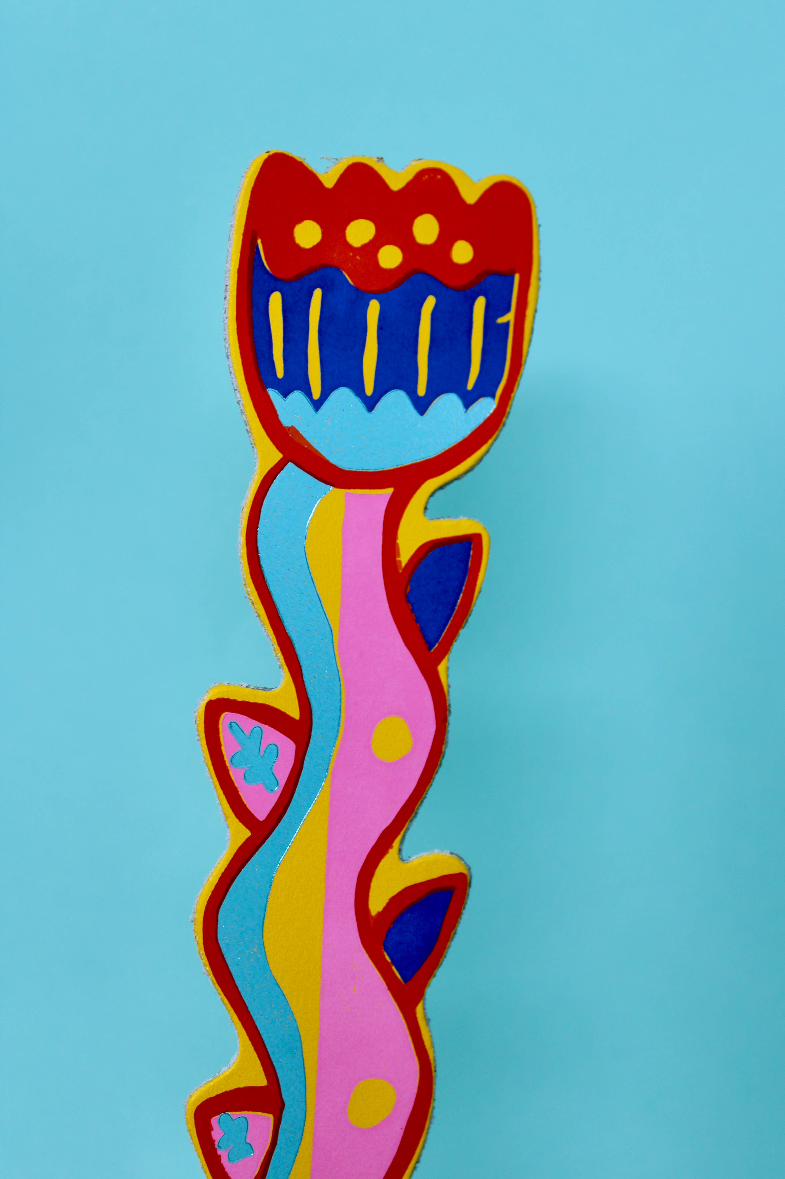 Tulip Blooming Lovely Bookmark - Yellow