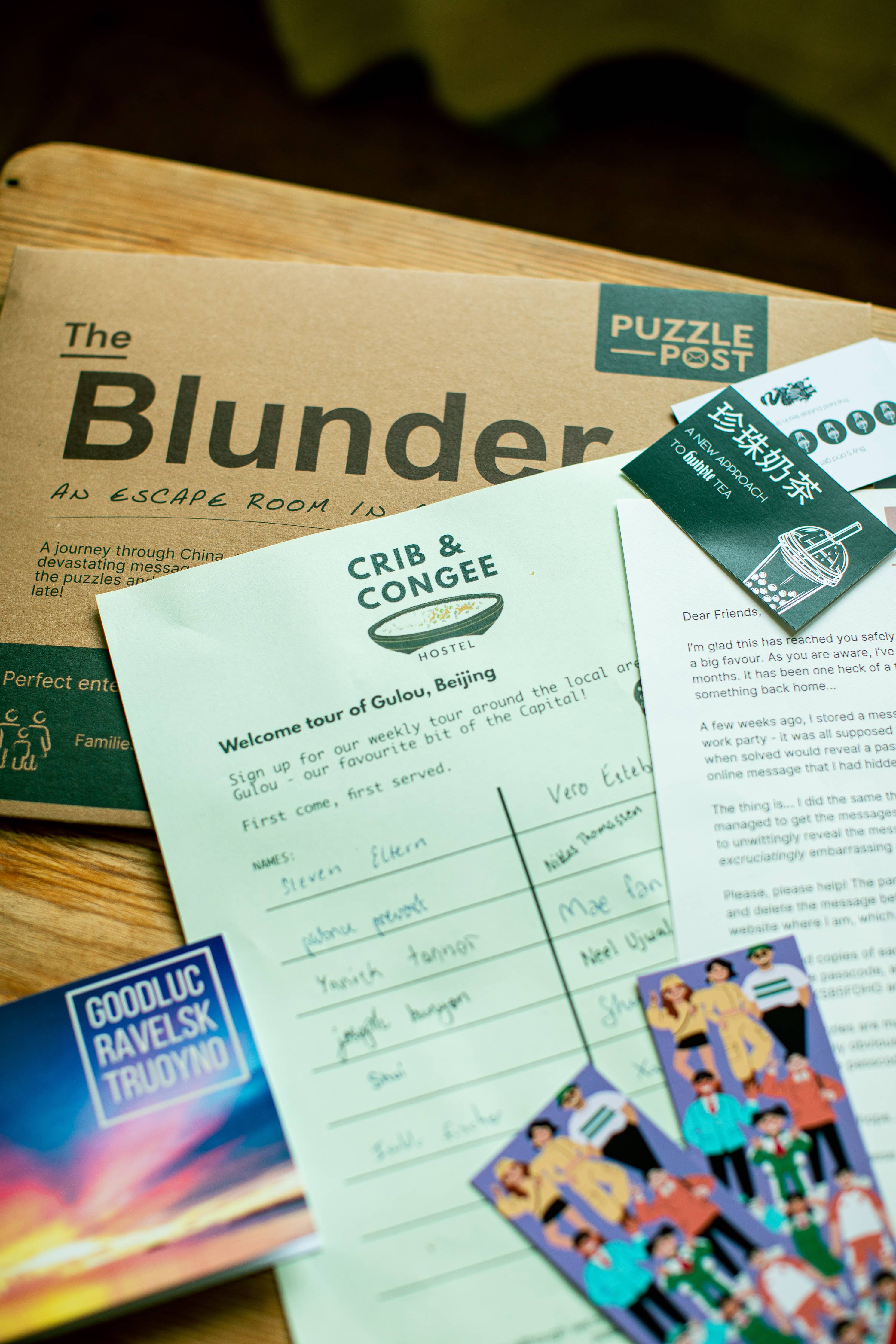 The Blunder Escape Room Game