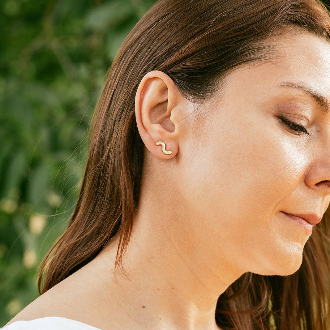 Mismatched Squiggle Earrings