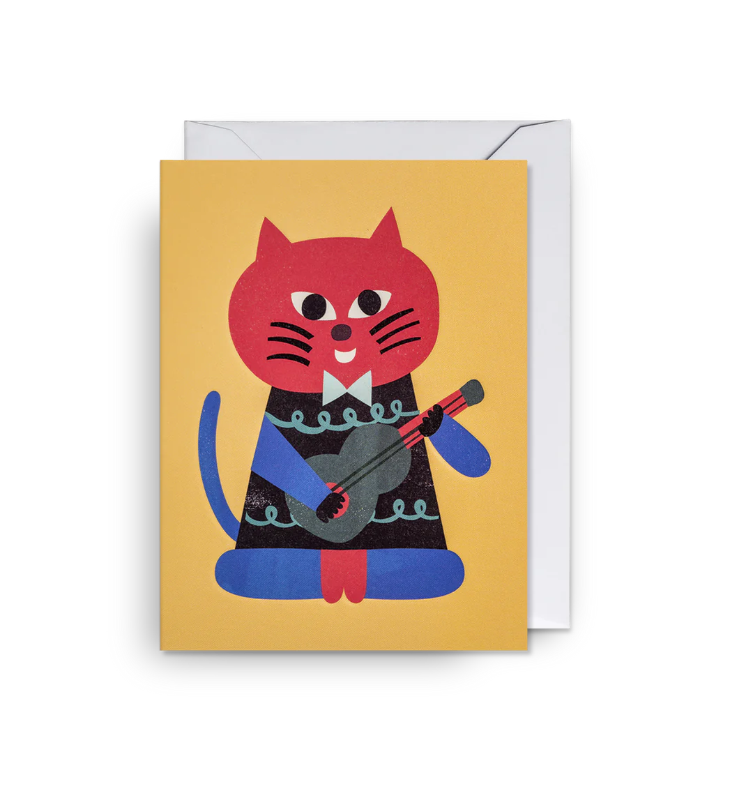 Guitar Cat Mini Card