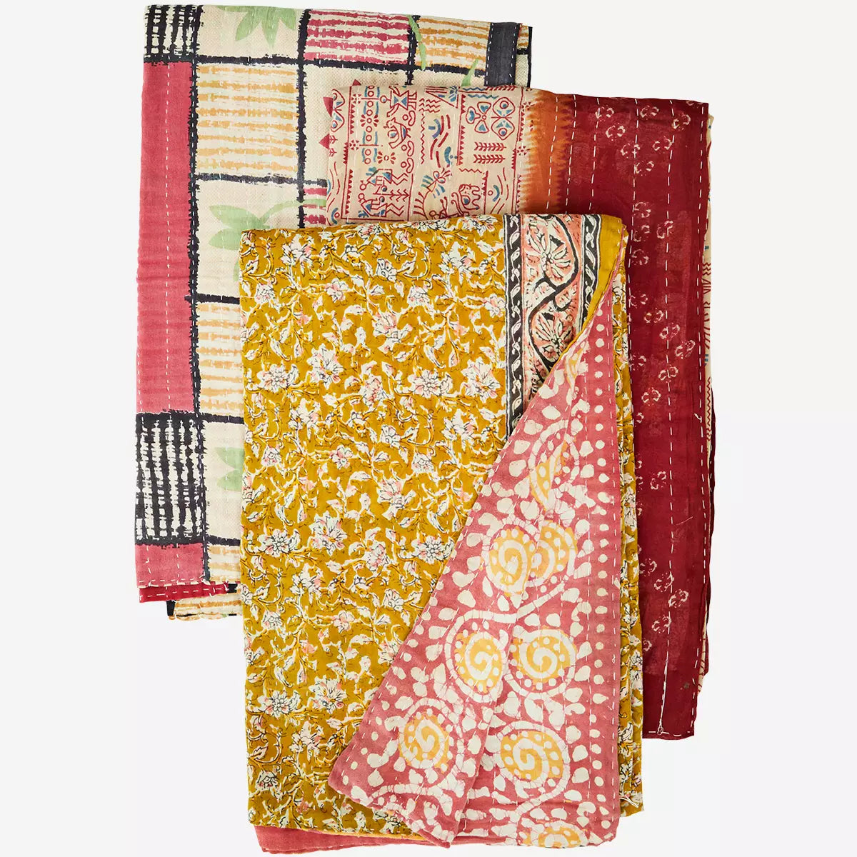 Unique Recycled Kantha Throws