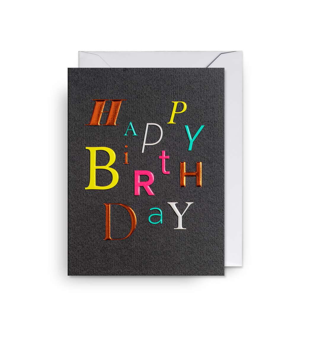 Playful Type Birthday Mini Card