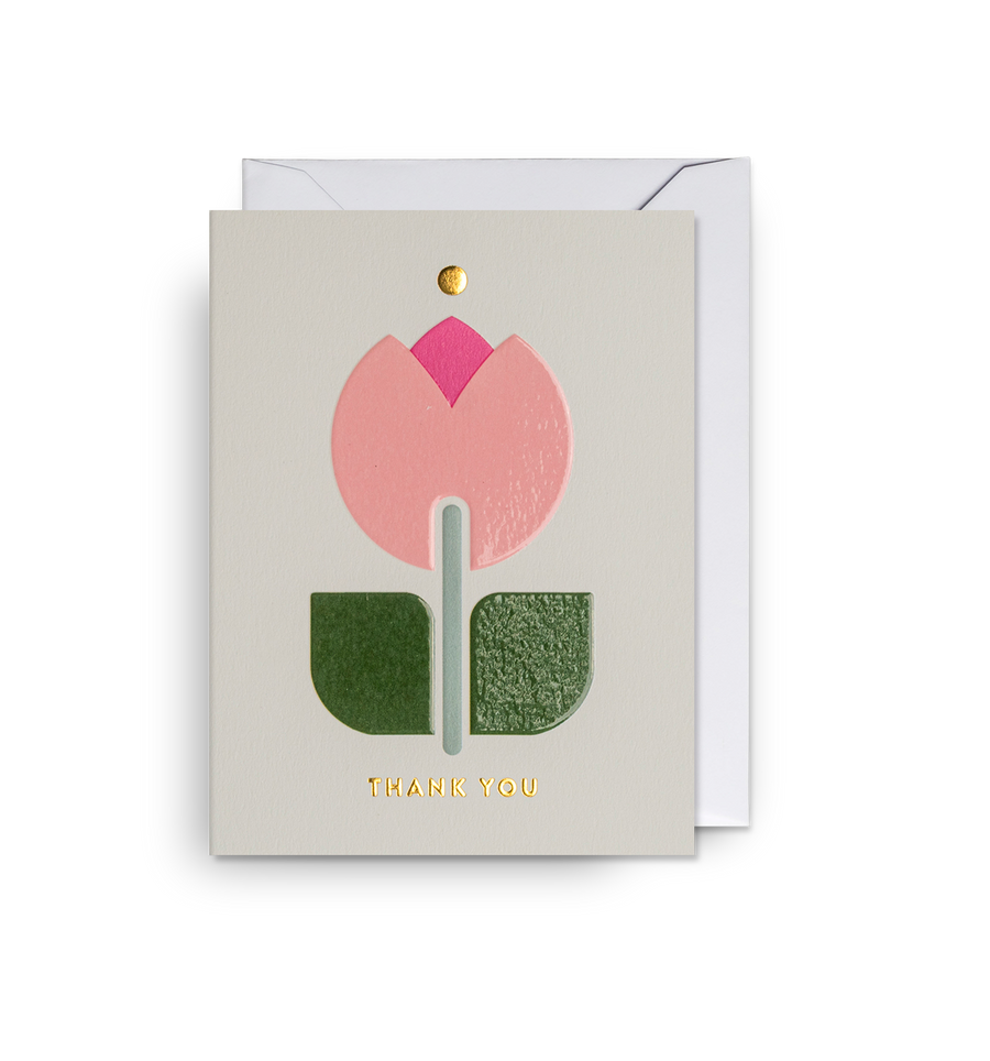 Tulip Thank You Mini Card