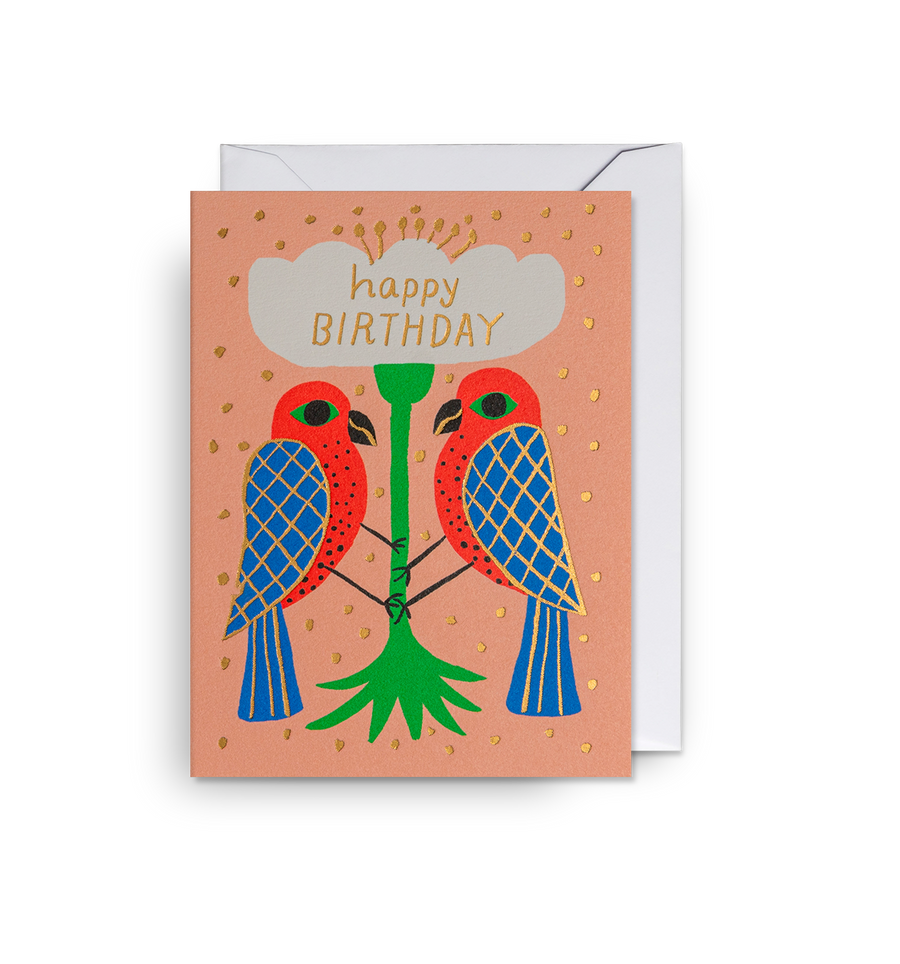 Two Birds Mini Birthday Card