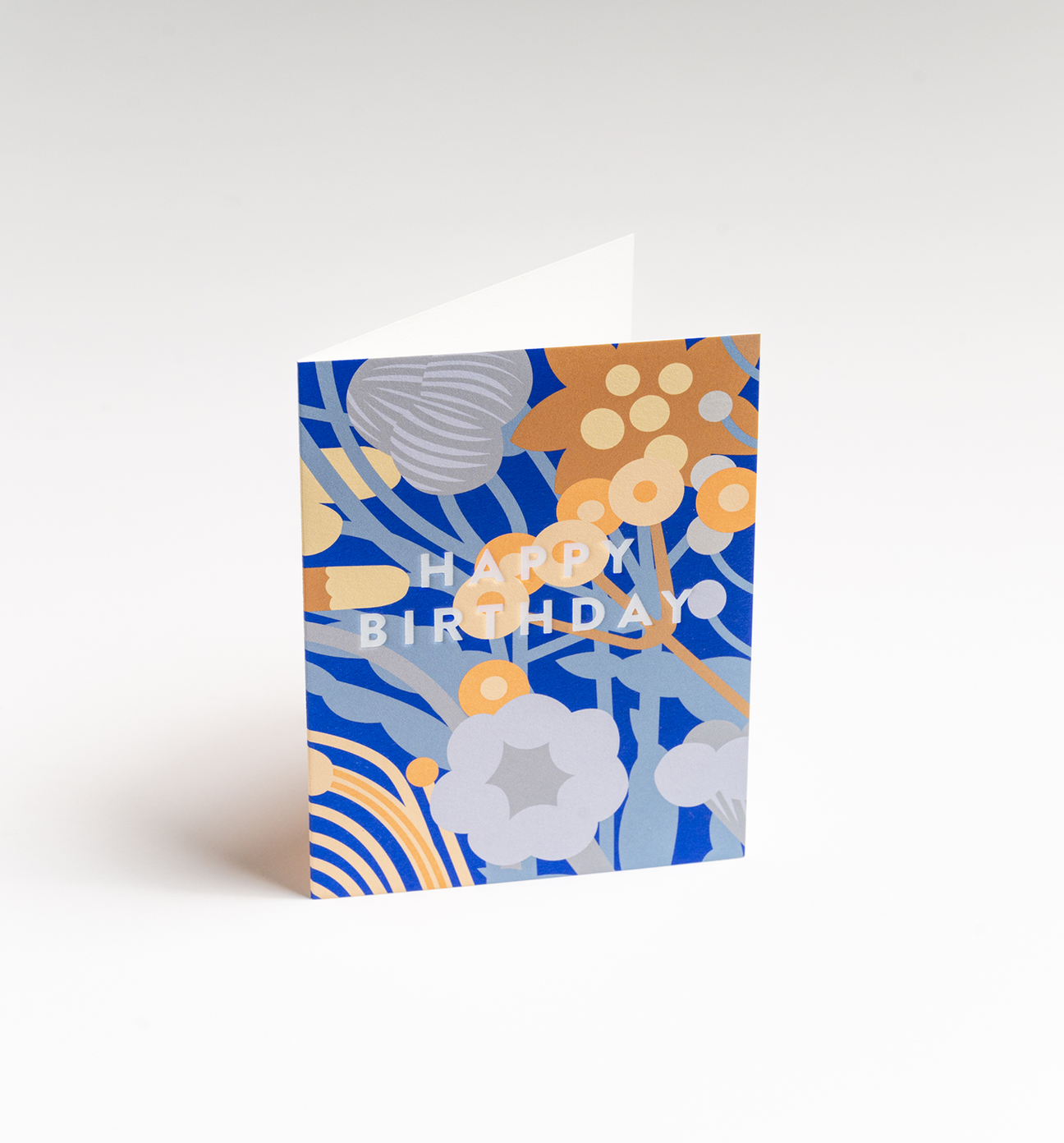 Blue Botanicals Birthday Card