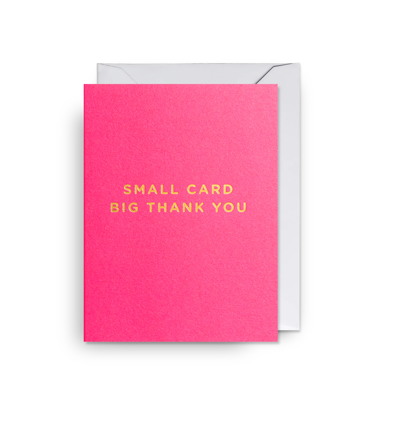 Big Thank You Mini Card - Hot Pink