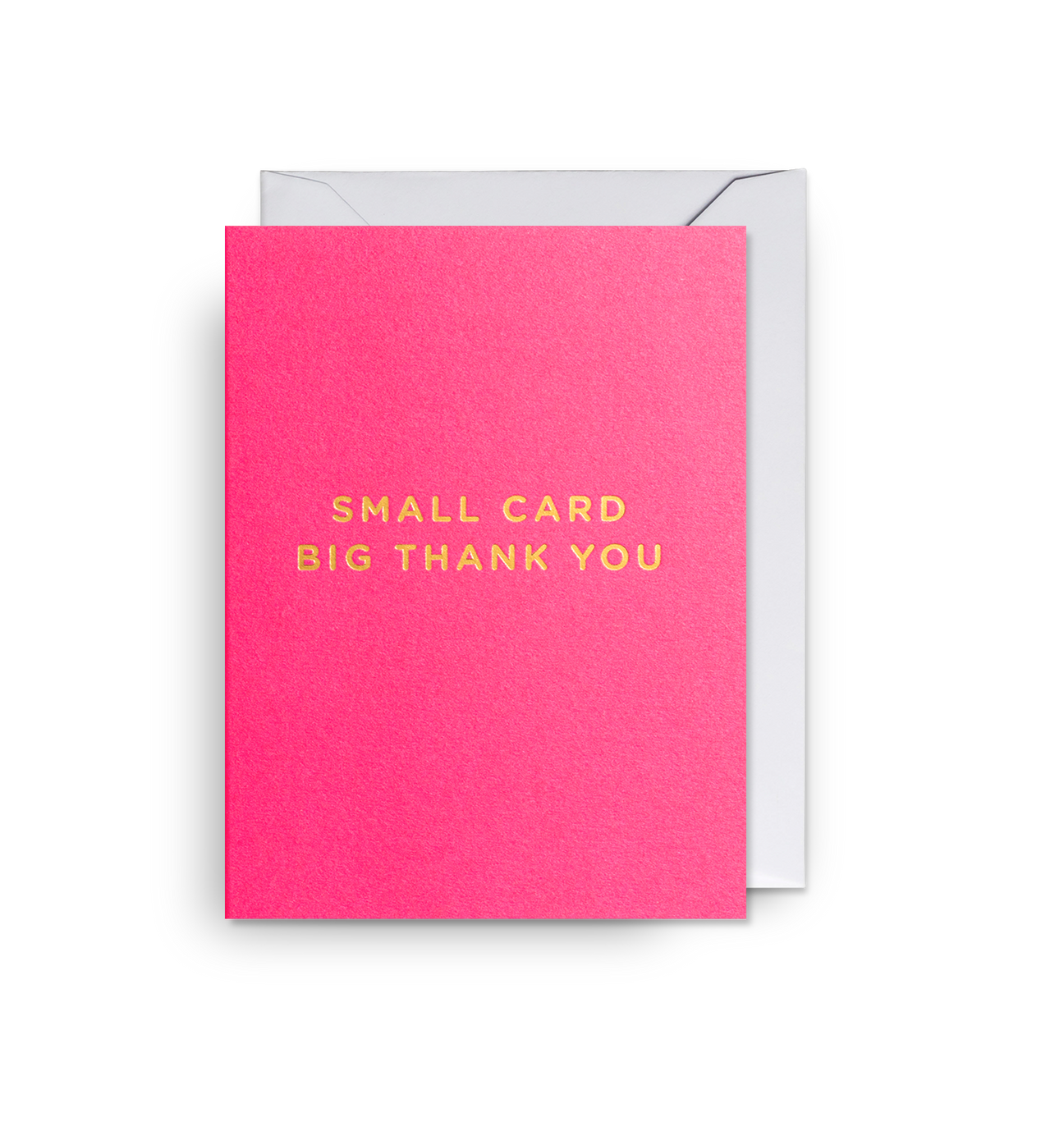 Magenta Small Card Big Thank You Card