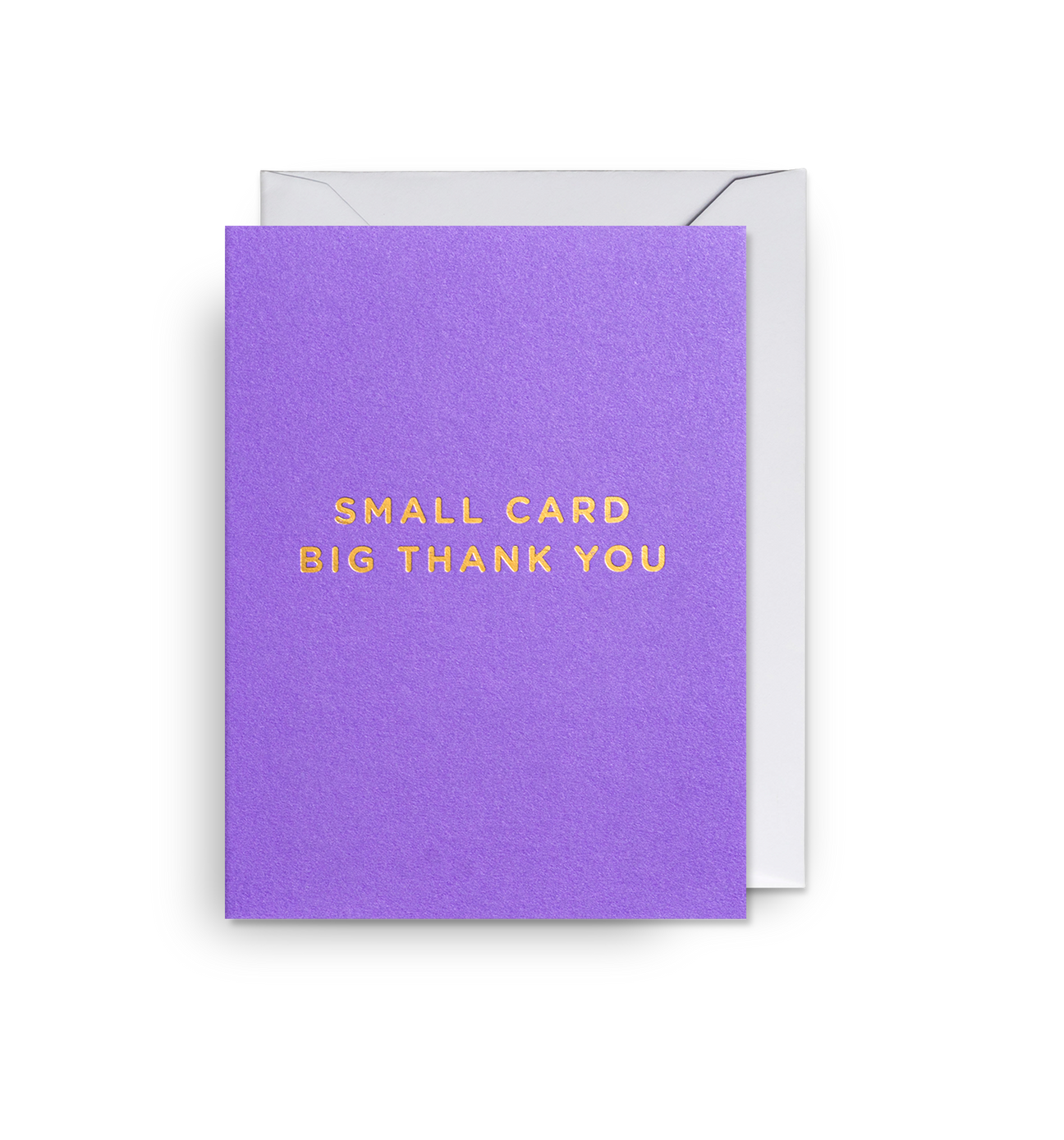 Purple Small Card Big Thank You