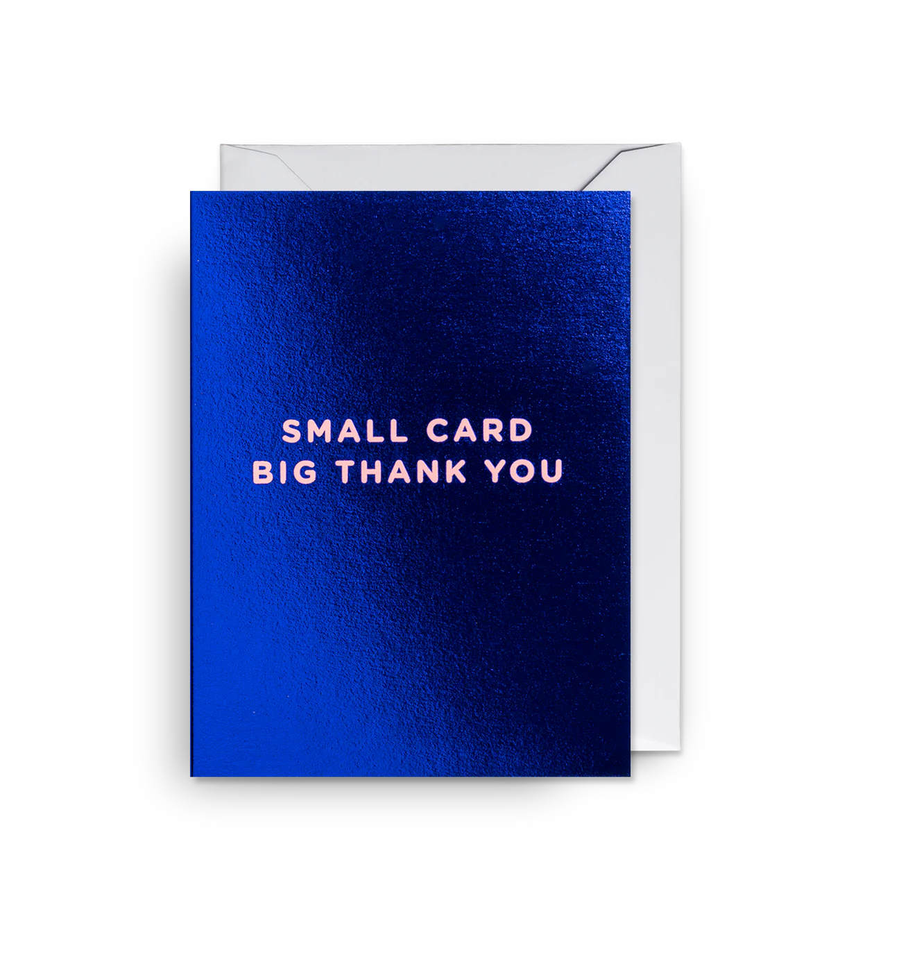 Big Thank You Mini Card - Cobalt Blue