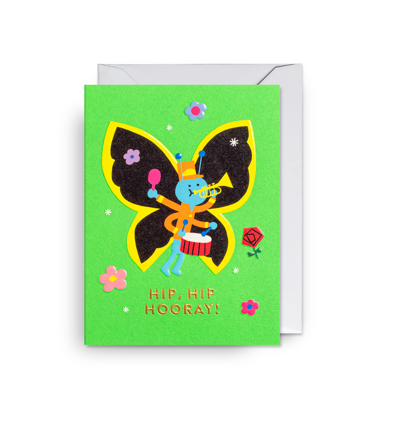 Hip Hip Hooray Butterfly Mini Card