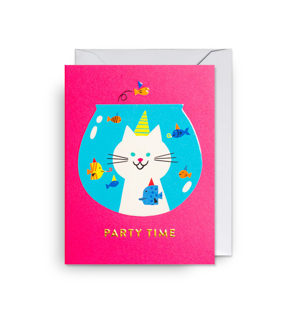 Party Time Cat Mini Card